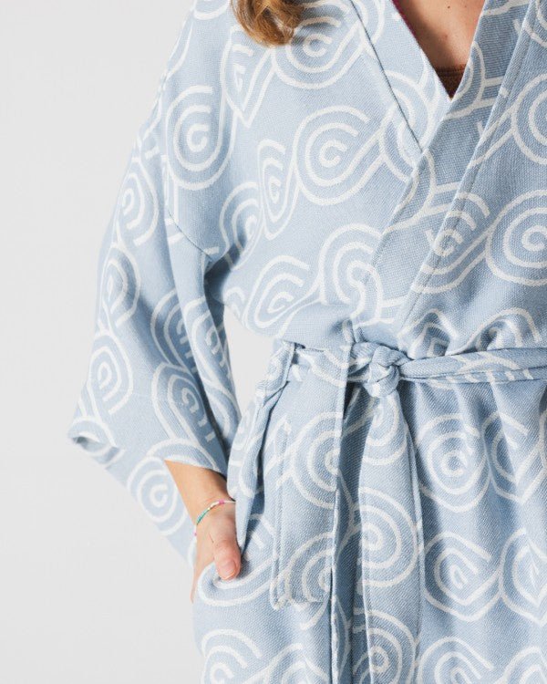 Bamboo Kimono for Women - Blue