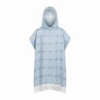 Bamboo Kids Bath Poncho - Light Blue