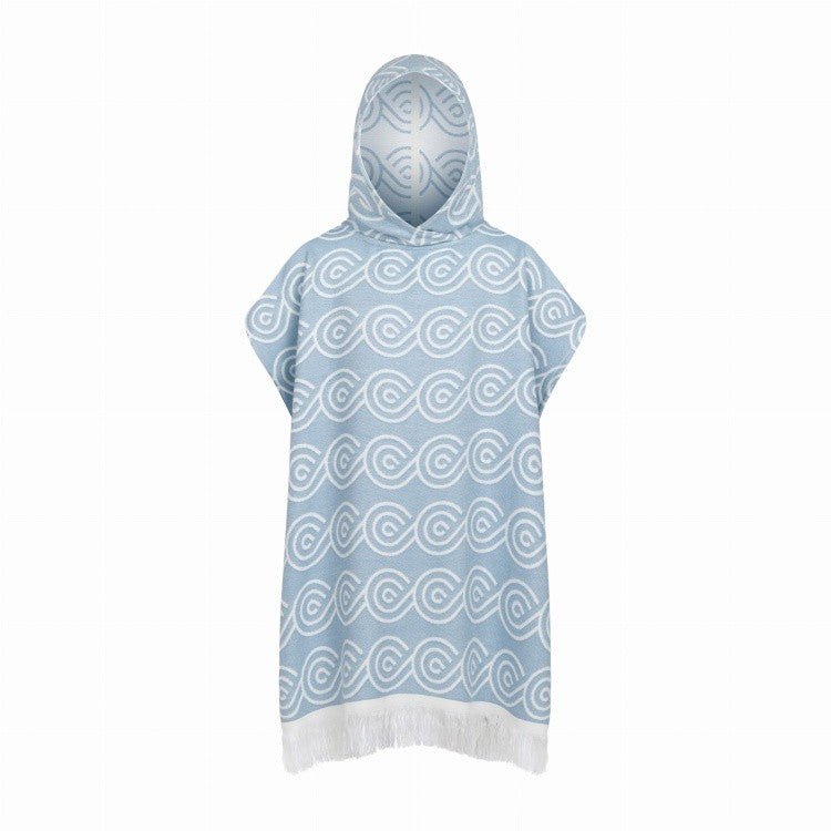 Bamboo Kids Bath Poncho - Light Blue