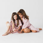Bamboo Kids Bath Poncho - Rose