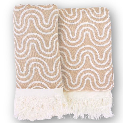 Bamboo Kids Bath Poncho - Sand
