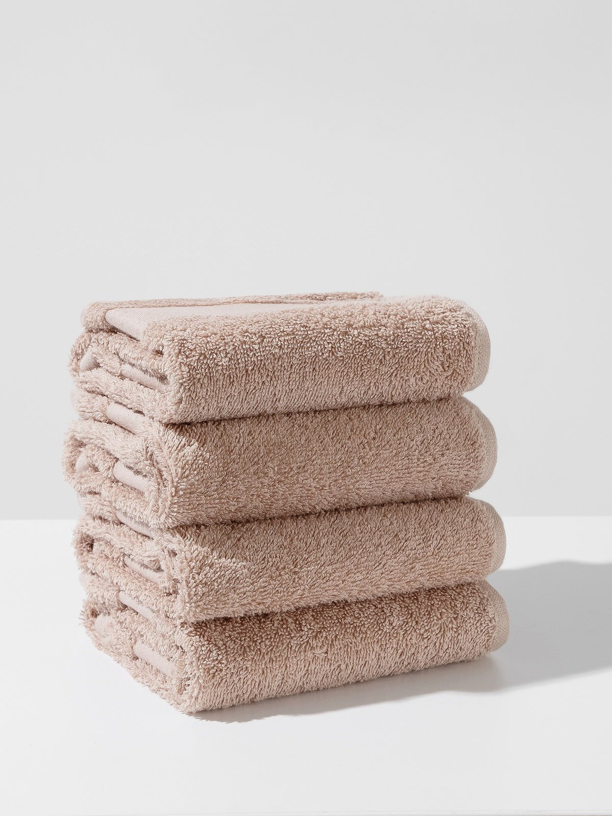 Baumwoll-Handtuchset braun – 4 Stück (30×50 cm) For home