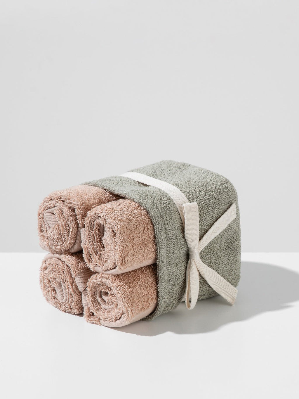 Baumwoll-Handtuchset braun – 4 Stück (30×50 cm) For home