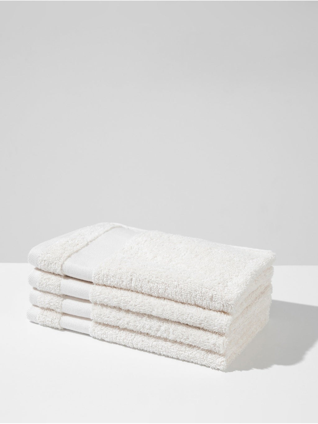 Baumwoll-Handtuchset creme – 4 Stück (30 × 50 cm) For home