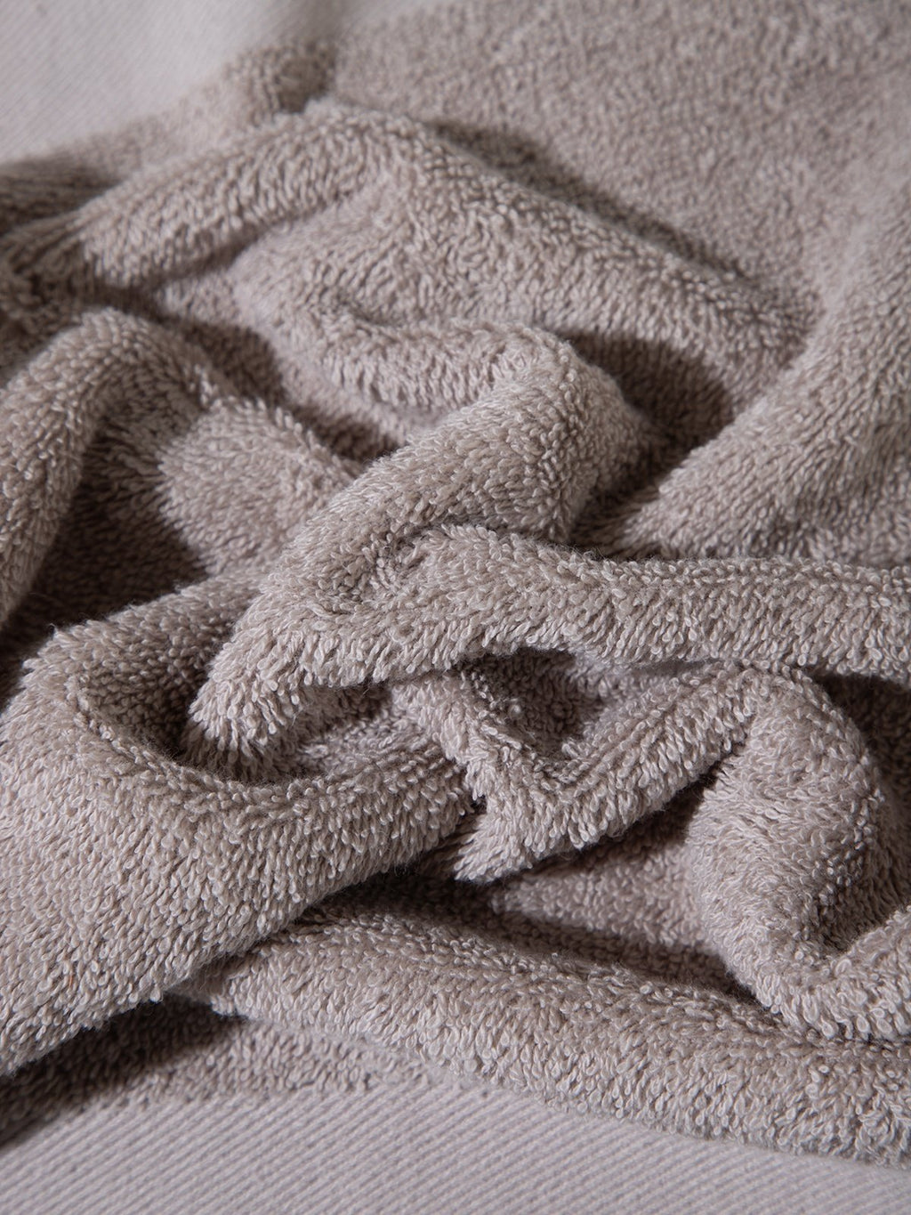 Baumwoll-Handtuchset grau – 4 Stück (30×50 cm) For home