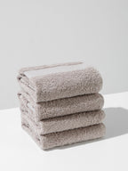 Baumwoll-Handtuchset grau – 4 Stück (30×50 cm) For home