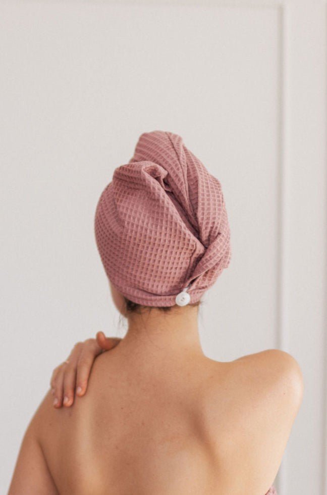 Cotton Waffle Hair Towel/Turban
