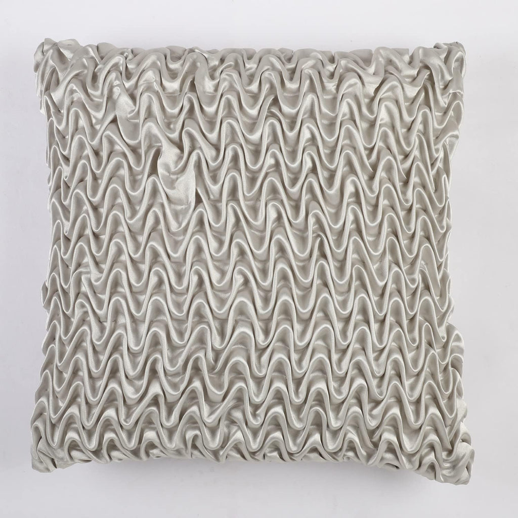 Grauer Satin Designer-Kissenbezug (40x40cm) - Gavelle