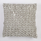 Grauer Satin Designer-Kissenbezug (40x40cm) - Gavelle