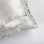 Grauer Satin Designer-Kissenbezug (40x40cm) - Gavelle