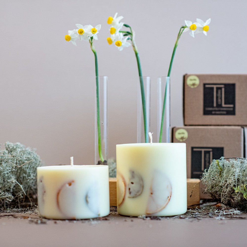 Hand-made Soy Wax Candle with Light Vanilla Scent