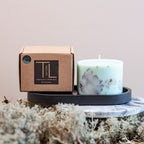 Hand-made Soy Wax Candle with Forest Scent - Mint Green