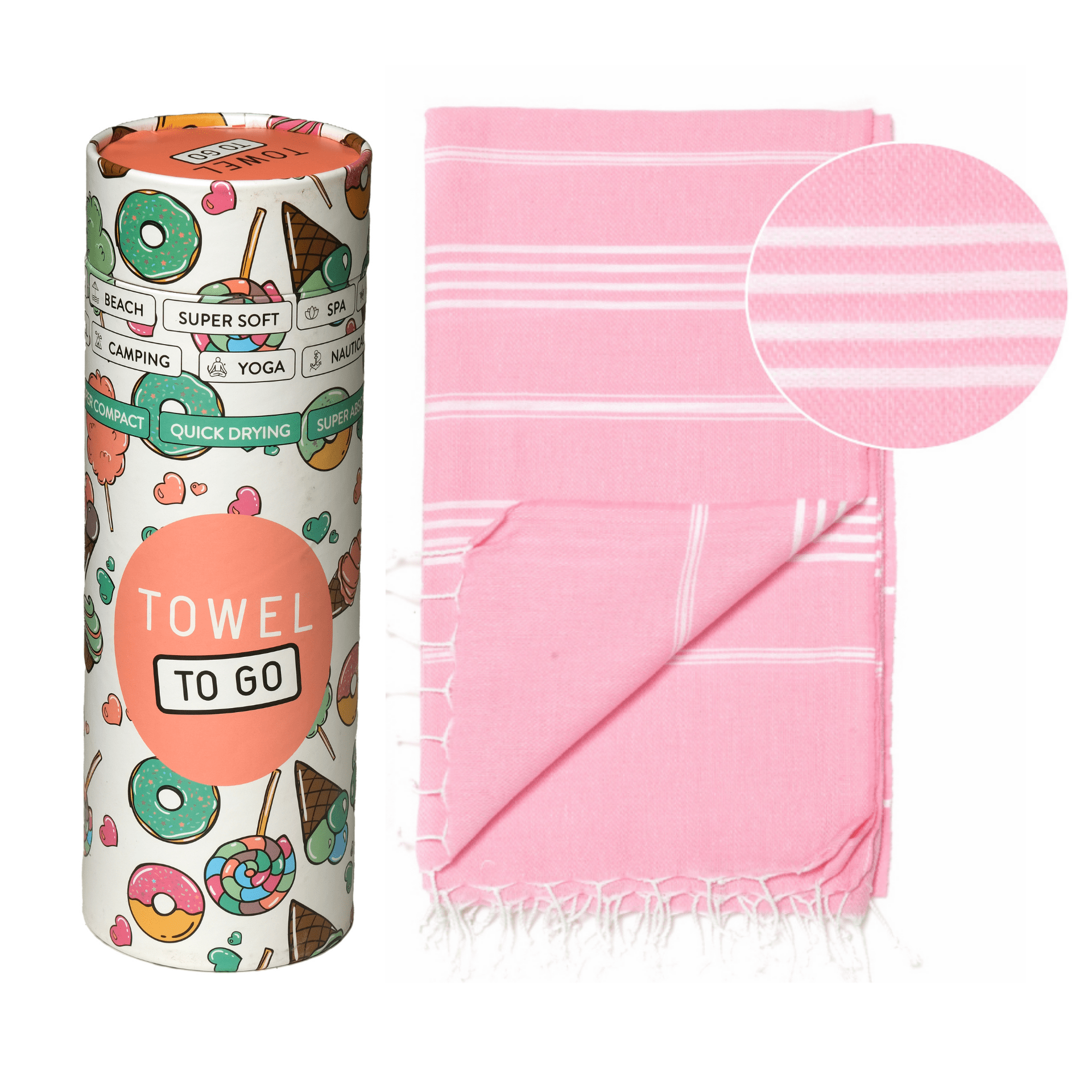 Ipanema Kinder-Hamamtuch Rosa Geschenkbox