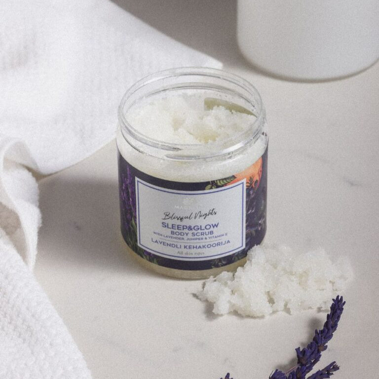 Lavender Body Scrub With Grapefruit Essential Oil - 250 ml