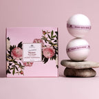 Luxurious Peony Bath Bomb With Vitamin E - Set of 4 Bombs