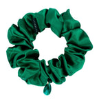 Luxury Silk Scrunchie - Green