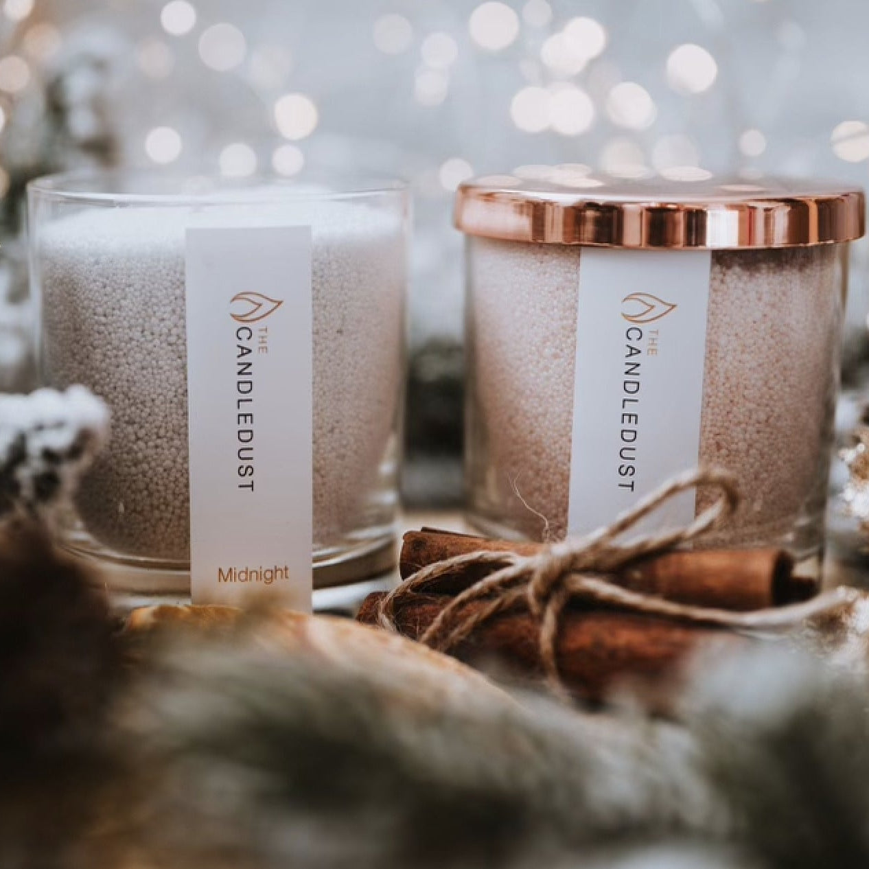 Powdered Candle in Glass – Lemongrass Ginger 160g