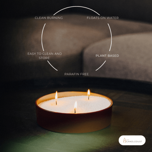 Unscented Colored Powdered Candle - 3 kg, ~750h