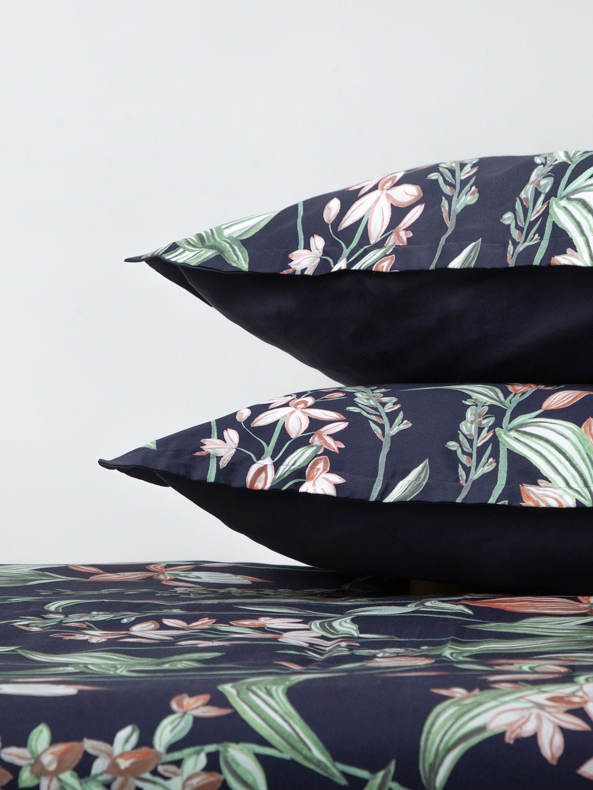 Satin-Bettwäsche 160 x 200 cm aus 100 % Baumwolle – L’ARTE MILANO Bedding and other home textiles