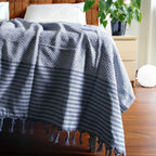 Serene Wohndecke – Handgewebt aus 100 % Baumwolle