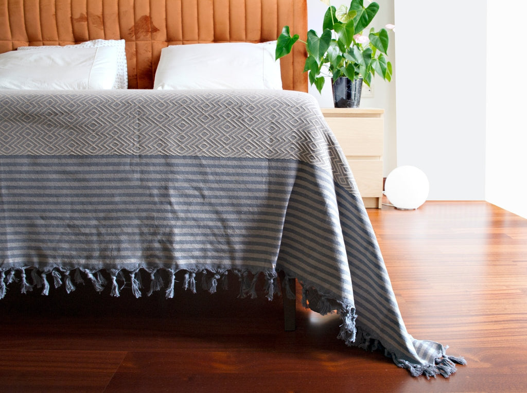 Serene Wohndecke – Handgewebt aus 100 % Baumwolle