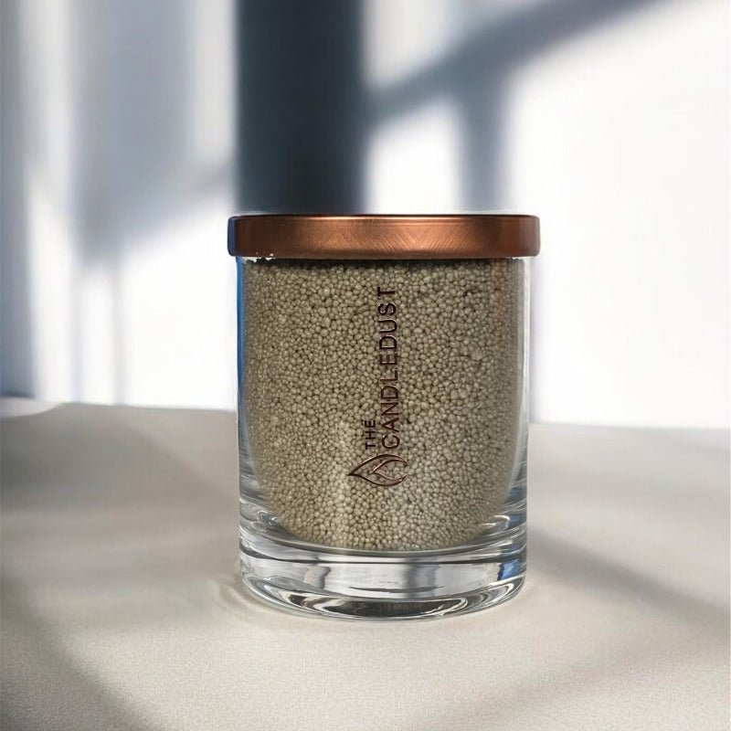 Unscented Powder Candle in Glass - Olive Green 160g