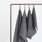 Waffel Baumwollhandtuch – Grau