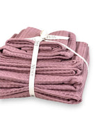 Organic Waffle Cotton Towel - Old Pink